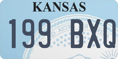 KS license plate 199BXQ