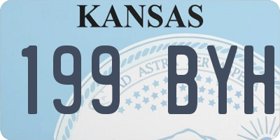 KS license plate 199BYH