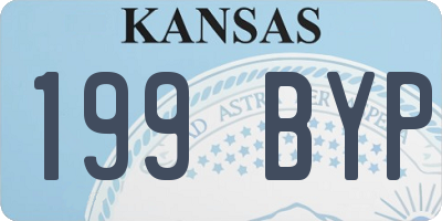 KS license plate 199BYP