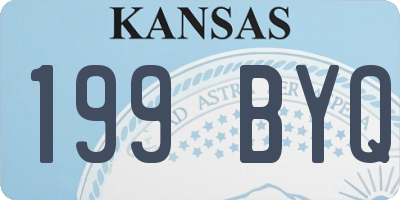 KS license plate 199BYQ
