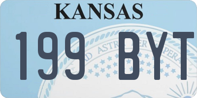 KS license plate 199BYT