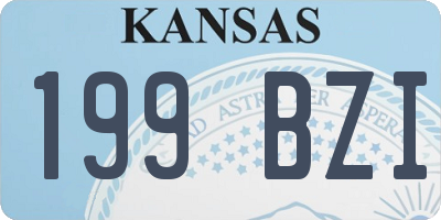 KS license plate 199BZI