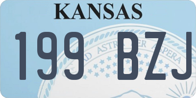 KS license plate 199BZJ