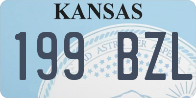 KS license plate 199BZL