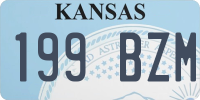 KS license plate 199BZM