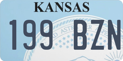 KS license plate 199BZN