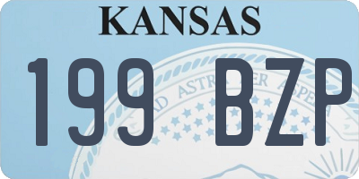 KS license plate 199BZP