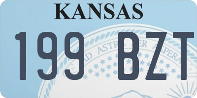 KS license plate 199BZT