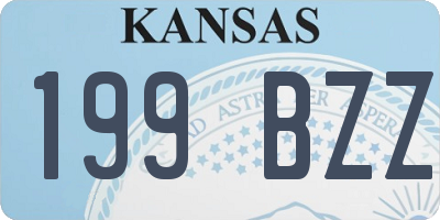 KS license plate 199BZZ
