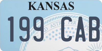 KS license plate 199CAB