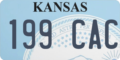 KS license plate 199CAC