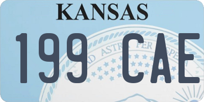 KS license plate 199CAE
