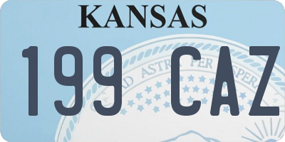 KS license plate 199CAZ