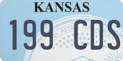 KS license plate 199CDS