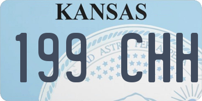 KS license plate 199CHH