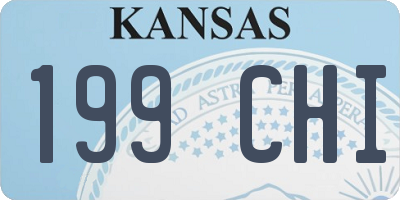 KS license plate 199CHI
