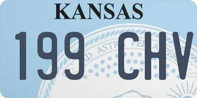KS license plate 199CHV