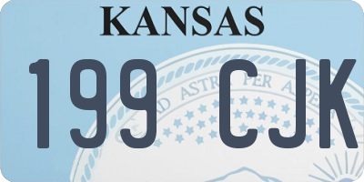 KS license plate 199CJK