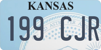 KS license plate 199CJR