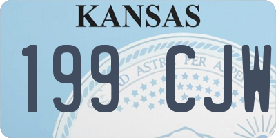 KS license plate 199CJW