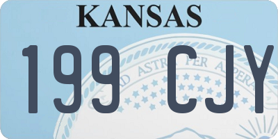 KS license plate 199CJY