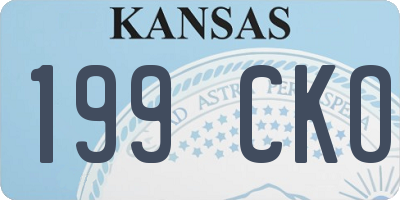 KS license plate 199CKO