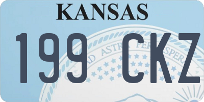 KS license plate 199CKZ