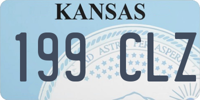 KS license plate 199CLZ