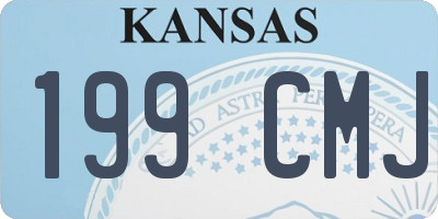 KS license plate 199CMJ