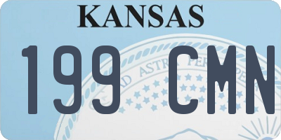 KS license plate 199CMN
