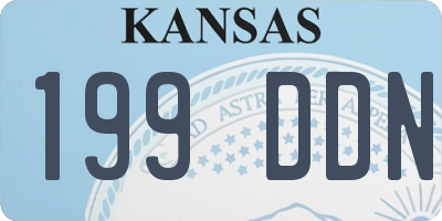 KS license plate 199DDN