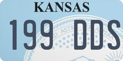 KS license plate 199DDS
