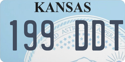 KS license plate 199DDT