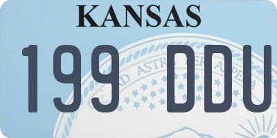 KS license plate 199DDU