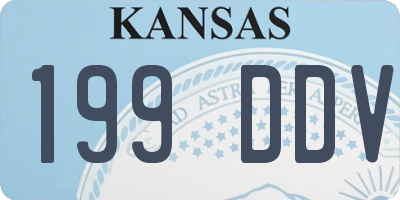 KS license plate 199DDV