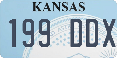 KS license plate 199DDX