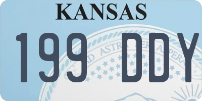 KS license plate 199DDY