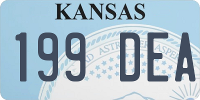 KS license plate 199DEA