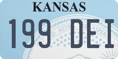 KS license plate 199DEI