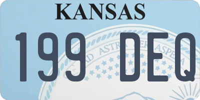KS license plate 199DEQ