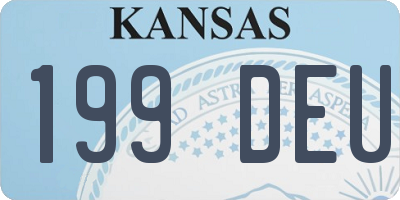 KS license plate 199DEU
