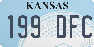 KS license plate 199DFC