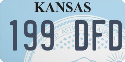 KS license plate 199DFD