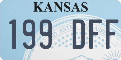 KS license plate 199DFF