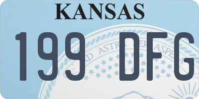 KS license plate 199DFG