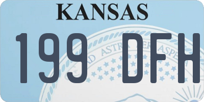 KS license plate 199DFH