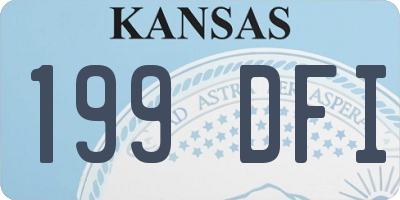 KS license plate 199DFI