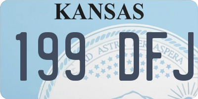 KS license plate 199DFJ