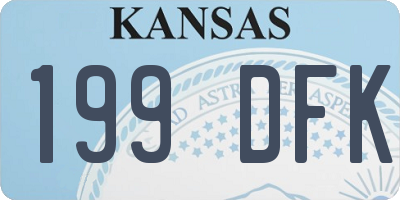 KS license plate 199DFK