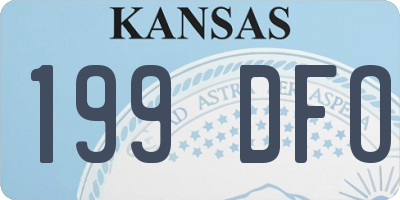 KS license plate 199DFO